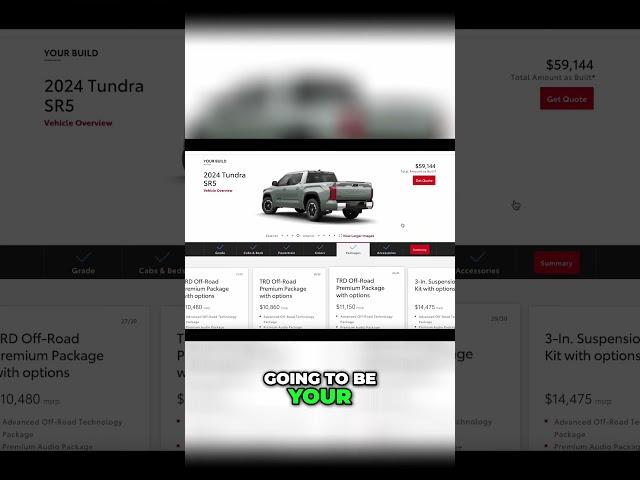 2025 Toyota Tundra: Best Trim Level? #shorts