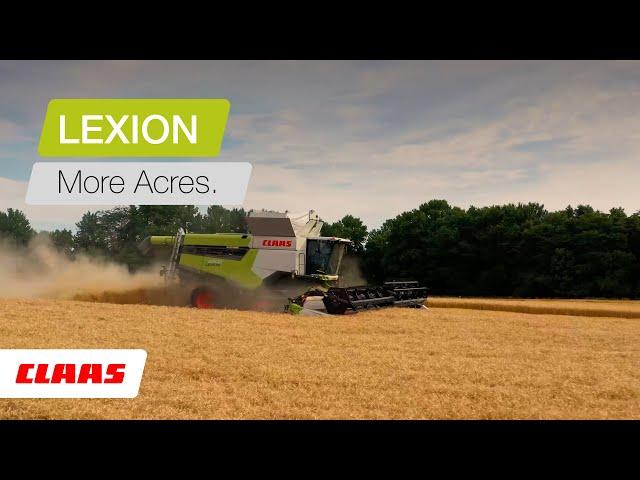 CLAAS LEXION | More Acres.