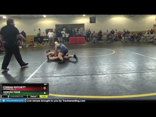 187 Lbs 4th Wrestleback (16 Team) - Corban Patchett, Washington Vs Moroni Mahe, Utah 8f80