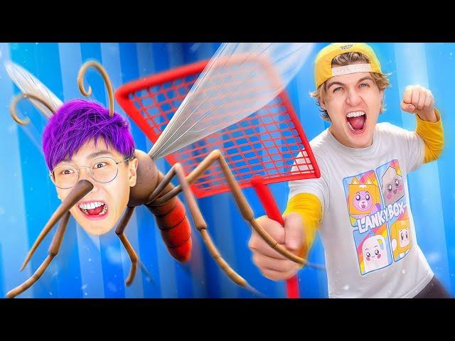 MOSQUITO vs HUMANS In Roblox!? (LANKYBOX FUNNY MOMENTS!)