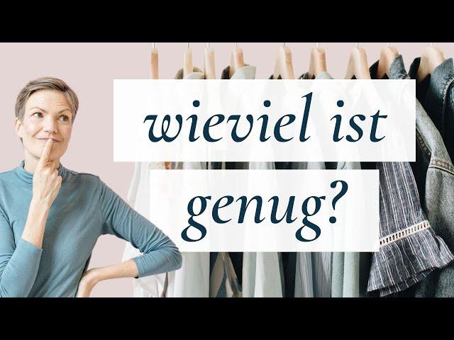 Wieviele Outfits sind genug? Mit einfacher Rechenformel