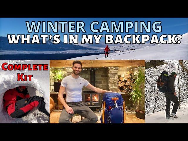 MY FULL WINTER SOLO WILD CAMPING KIT What’s in my Osprey Talon 55 backpack BEST GEAR and TOP TIPS UK