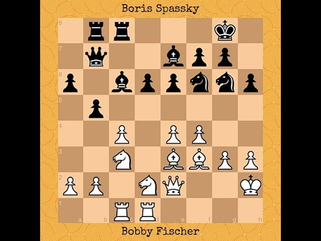 Bobby Fischer vs Boris Spassky | Game 21, 1992 #chess