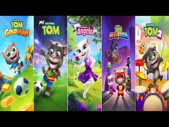 Talking Tom Gold Run - My Talking Tom 2 vs My Talking Tom vs Talking Tom Hero vs My Talking Angela