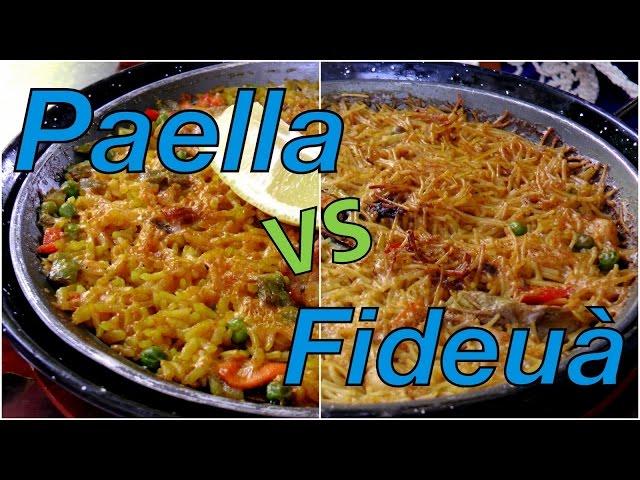 Paella vs Fideuà taste test in Madrid, Spain