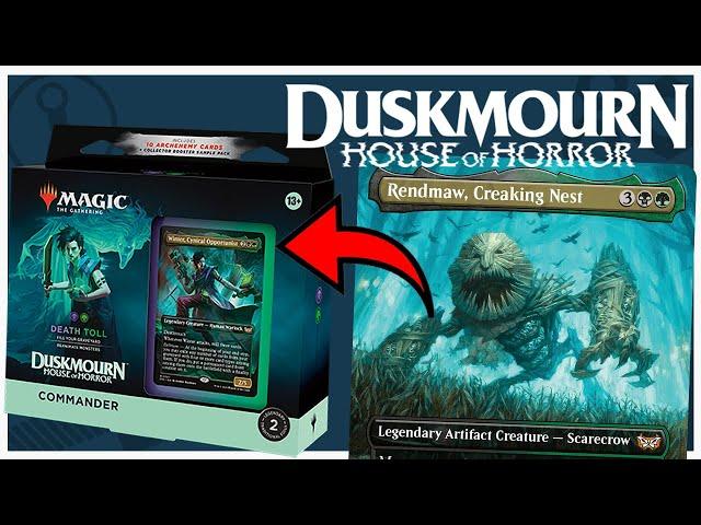 Death Toll Duskmourn Commander Deck Precon 10-Card Upgrade Guide   Rendmaw, Creaking Nest #edh