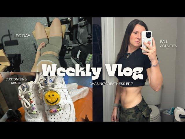 WEEKLY VLOG | leg day + grocery haul + austin pumpkin nights | (Chasing Greatness Ep. 7)