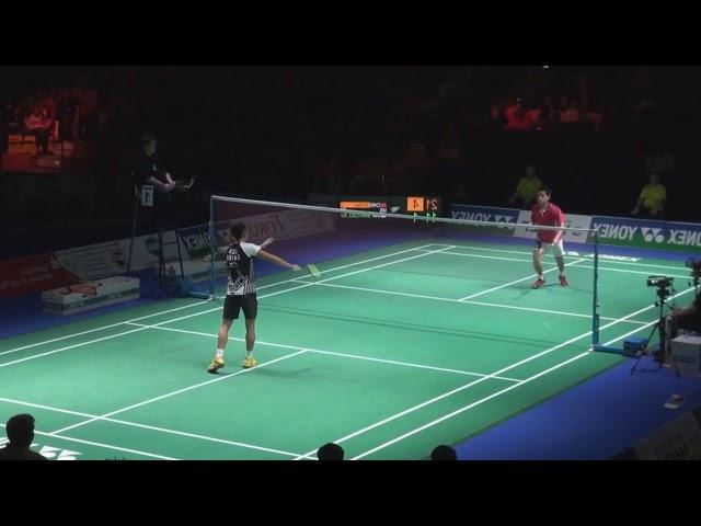 Lin Dan right-handed Nice Angle: great to analyse footwork!