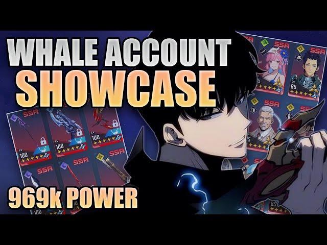 REVIEWING MY WHALE ACCOUNT WITH OVER 969K POWER! | SOLO LEVELING : ARISE