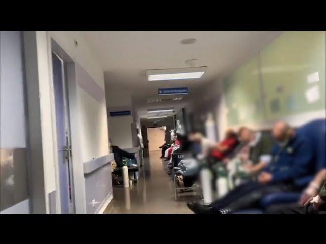 Coronavirus: A shocking walk around an overflowing Madrid hospital