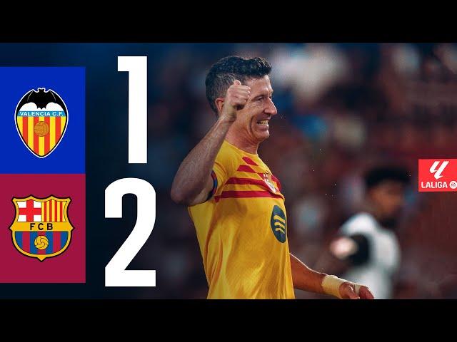 VALENCIA CF 1 vs 2 FC BARCELONA | LALIGA 2024/25 MD01