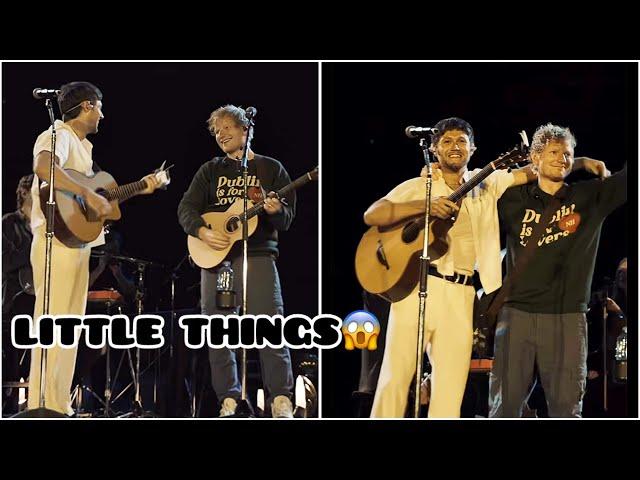 Niall Horan & Ed Sheeran singing LITTLE THINGS in Dublin