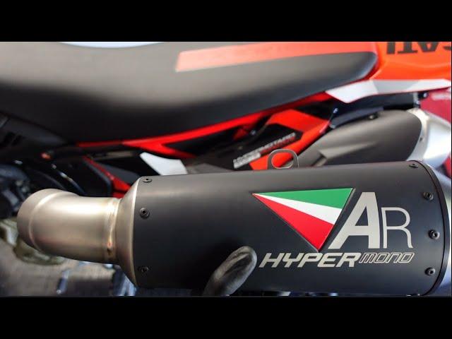 I installed an Austin Racing slip on exhaust on my Ducati Hypermotard  698 Mono RVE!!!