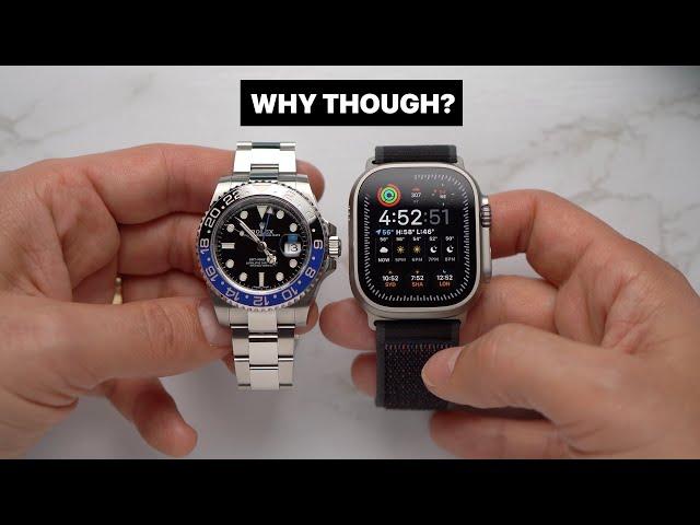 Rolex vs Apple Watch Ultra 2. Sorry.