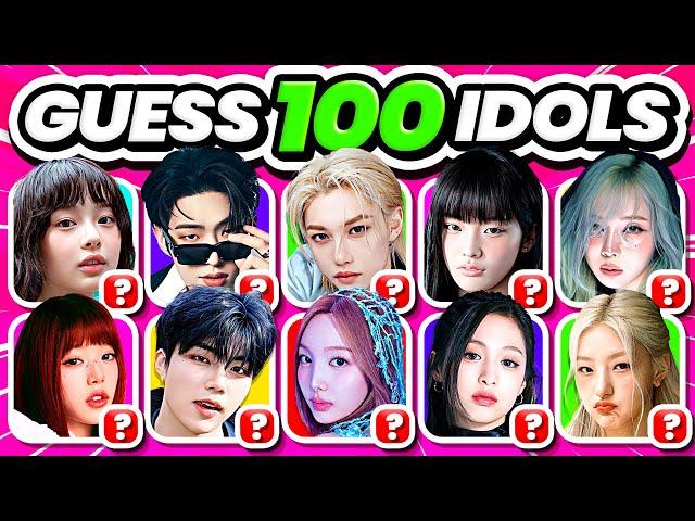 [UPDATED] GUESS 100 KPOP IDOLS in 3 SECONDS ⏰ Guess the Kpop idol - KPOP QUIZ 2024