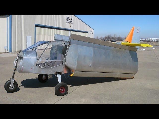 Folding Wings Option for storage and trailering: Zenith STOL CH 750 light sport utility kit plane