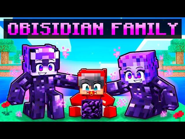 Adopted by an OBSIDIAN Family in Minecraft!