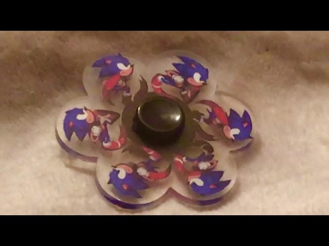 My NEW Sonic The Hedgehog Fidget Spinner￼ Gotta Go￼ Fast  Spinner !