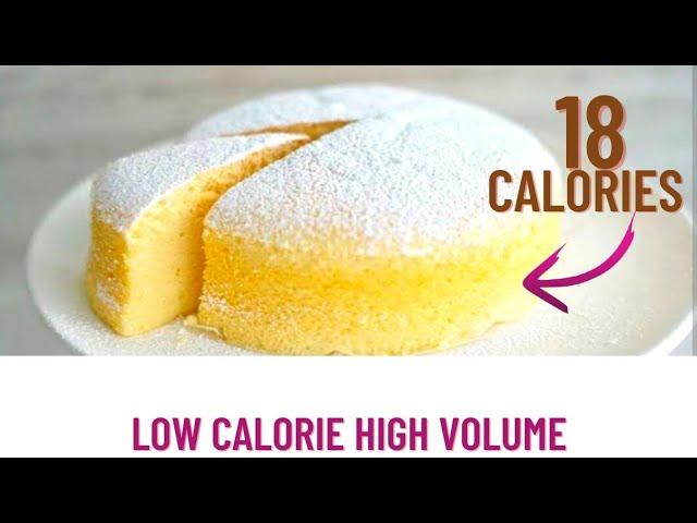 Enjoy low Calorie high volume cake-Easy diet cake-Low calorie dessert