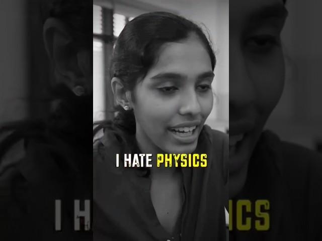 Why Does Our NEET Topper Hate PHYSICS! ️ #aakash #neet #neettopper #physics