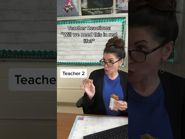 Teacher Reactions: Ultimate Question #teacher #teacherlife #schoollife  #shorts  #youtubecommunity