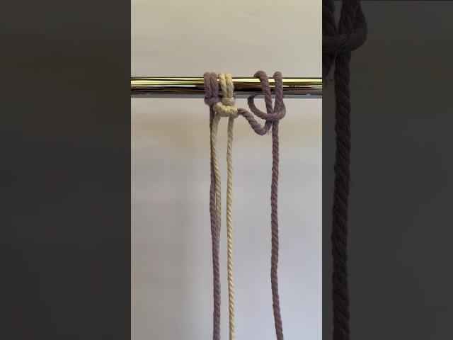 How to Tie a Lark’s Head Knot (another alternative method!) in Macrame #macrametutorial #diymacrame