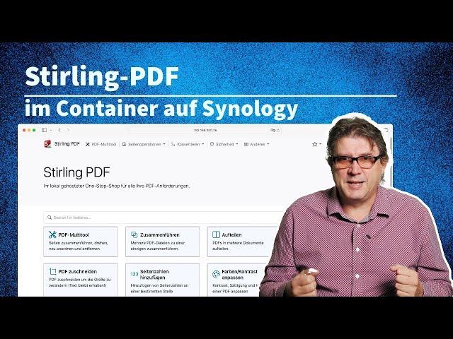 Stirling-PDF: So installierst du den ultimativen PDF-Editor und -Konverter!