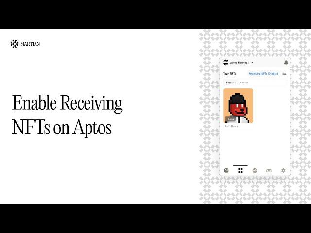Enable NFT Receiving on Aptos: Martian Aptos Wallet Guide