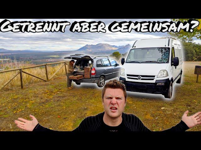 DESWEGEN reisen wir mit 2 Autos!