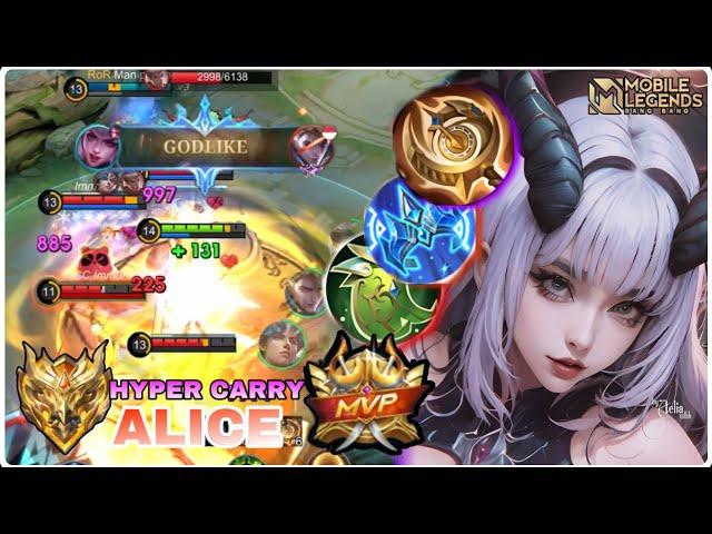 How To Dominate Alice Vs Xabier Mid : Best Alice Build And Full Gameplay | MLBB