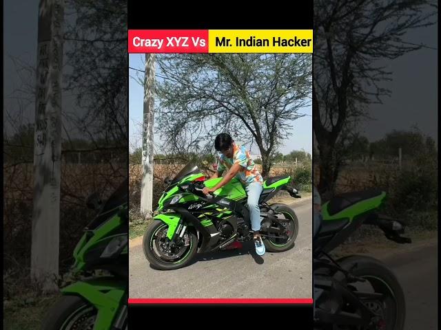 Crazy XYZ Vs Mr Indian Hacker Bike Collection | #shorts #mrindianhacker #crazyxyz