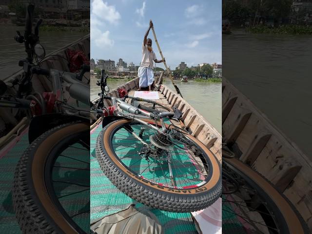 Bike, Boat & Boatman #cyclinglife #boat #bike