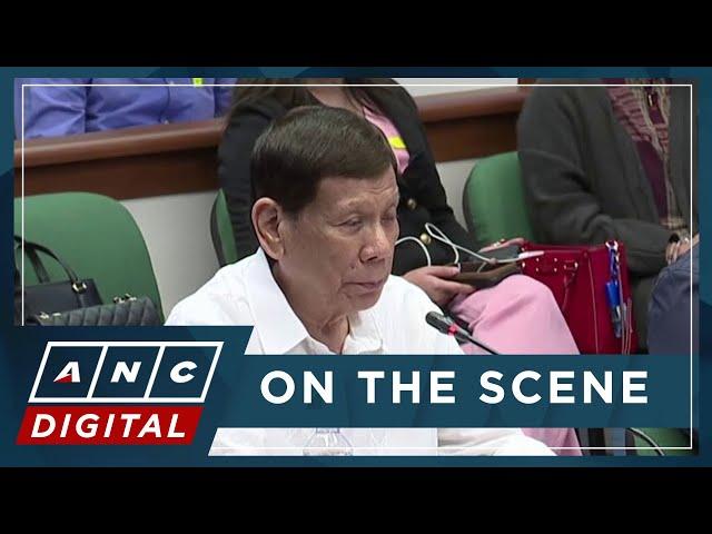 WATCH: Ex-President Rodrigo Duterte issues opening statement at Senate drug war probe | ANC