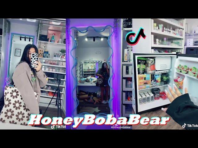 New HoneyBobaBear TikTok 2022 | Honey Boba Bear TikTok Cleaning 2021 - 2022