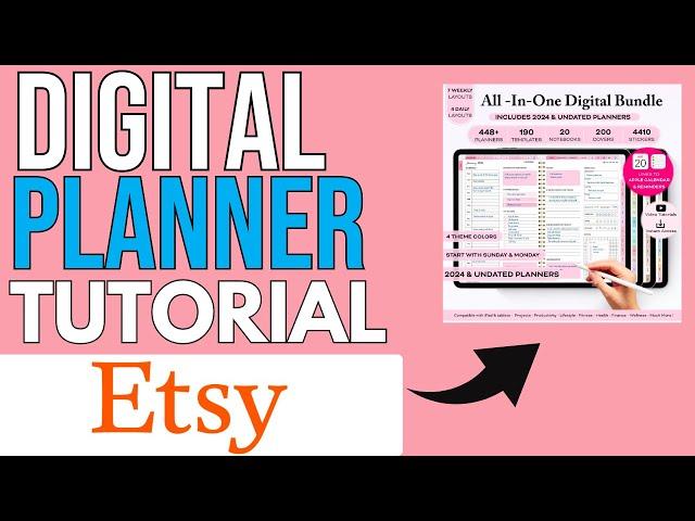 How to Create a Digital Planner to Sell on Etsy (Step By Step)