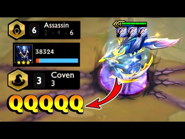 COVEN LEADER 3 STAR KHA'ZIX 40K DMG! | TFT Teamfight Tactics Set 5 |