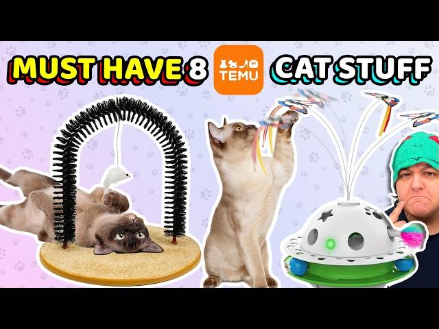 My Cats Test 8 MUST HAVE Cat Toys OR TRASH From Temu