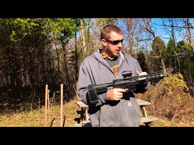 Got My Buddies AR 9mm Pistol Working! 