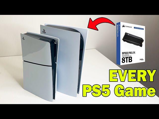 1TB vs. 2TB vs. 4TB vs. 8TB | Installing every PS5 Game!