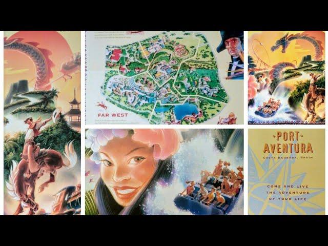 Theme Park Map Monday PortAventura 1994 Episode 6 Theme Park Maps from across the Years & World