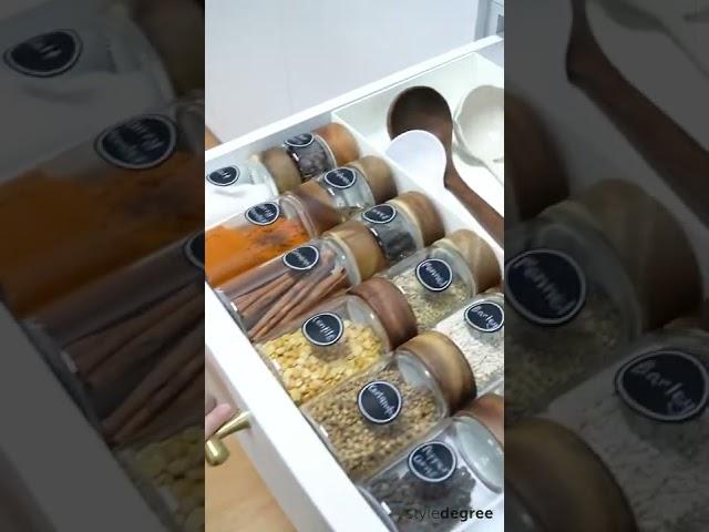 3 Ways To Store & Organize Spices #Shorts