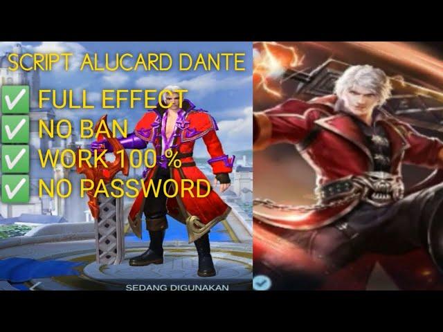 SCRIPT SKIN ALUCARD DANTE FULL EFFECT VOICE - PATCH MELISSA | NO PASSWORD | MLBB