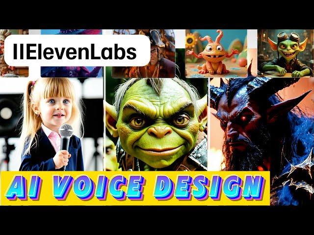 FREE AI VOICE TOOLS｜How to Use ElevenLabs Voice Design for Lifelike AI Audio!