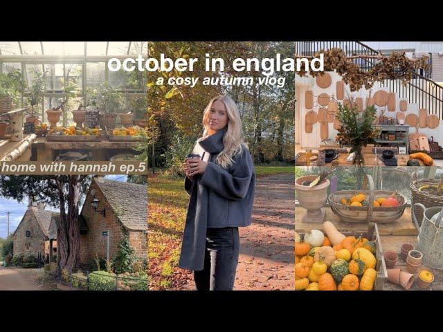 a cosy october vlog: autumn in the english countryside 