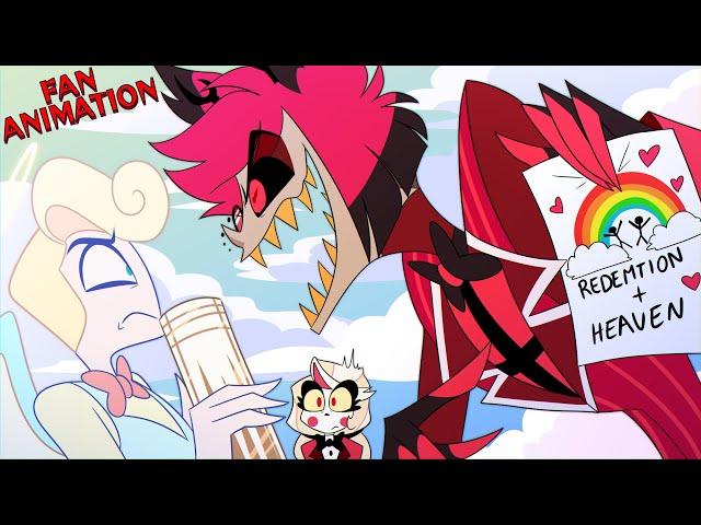 Alastor and Charlie go to heaven (Hazbin Hotel Charlastor Animation) #hazbinhotel #animation