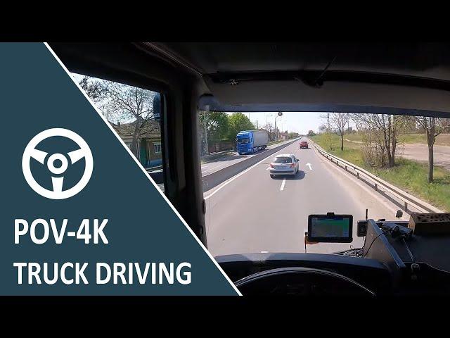 POV Truck Driving 4K in Romania