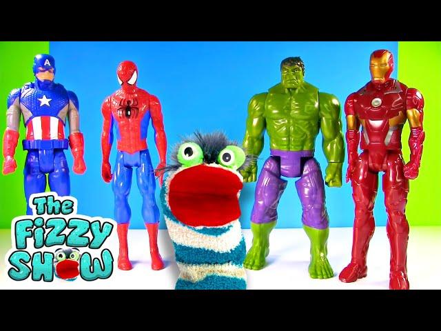 Fizzy Has Fun Superhero Surprises with Captain America and Spiderman