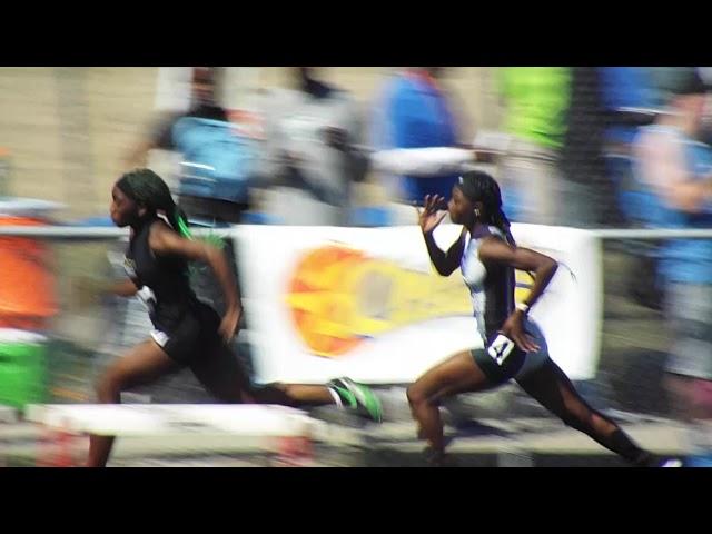 Tamari Davis @ Bob Hayes 200m prelim 23.12s closeup