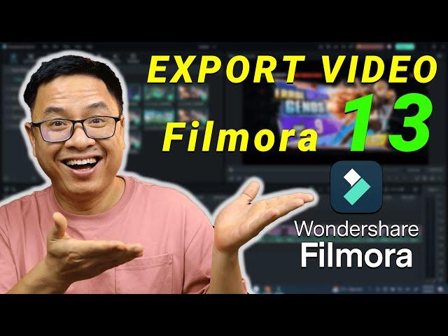 Wondershare Filmora 13 - How to EXPORT VIDEO in Filmora 13 without Watermark in 2024?