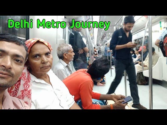 Delhi Journey || First Metro Journey by Mom ||Anujsirvlogs